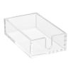 Acrylic Napkin Holder, 9.1 x 5.5 x 2.6 inch, Clear Bathroom Guest Towel Storage Tray with U-Shaped Opening