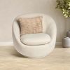 HGTV Curlicue Faux Fur Pillow Nomadic Desert 14 x 20 inches
