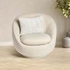HGTV Curlicue Faux Fur Pillow Snowbound 14 x 20 inches