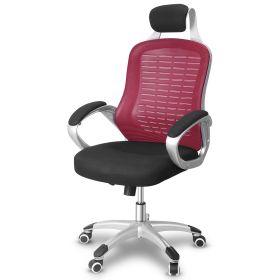 Ergonomic Mesh Office Chair High Back Desk Chair 360wivel Home Task Chair with Adjustable Lumbar Support Rocking Function Armrest Headrest