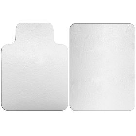 368 48hair Desk Mat Floor Carpet PVC Protector Mat Home Office Hard Wood Floor Use (Option: TShapeg)