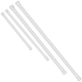 Tension Curtain Rod Spring Load Adjustable Curtain Pole Heavy-Duty Steel 4 Sizes for Bathroom Wardrobe Kitchen Balcony (Option: 5g0cm)